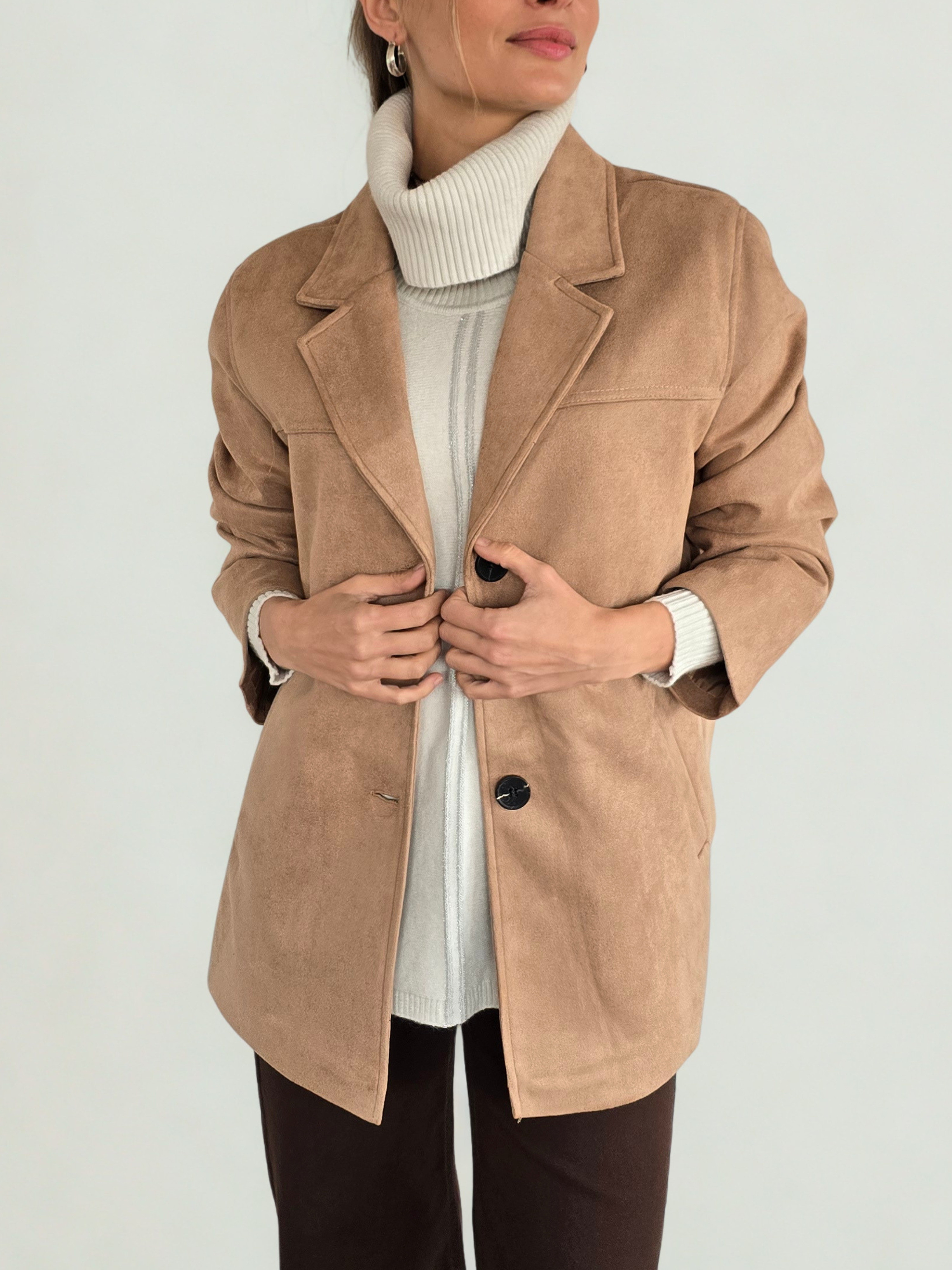 Chaqueta Blazer, color Beige