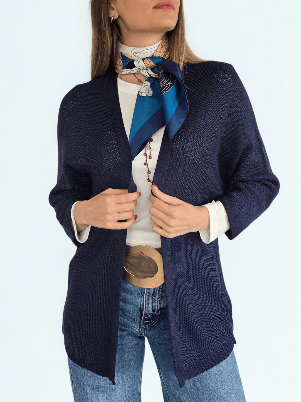 Chaleco Italiano Hilo, color Azul