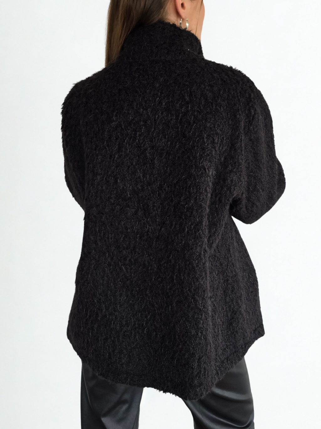 Chaqueta Bouclé, color Gris Oscuro