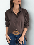 Blusa Italiana 100% Algodón, color Chocolate