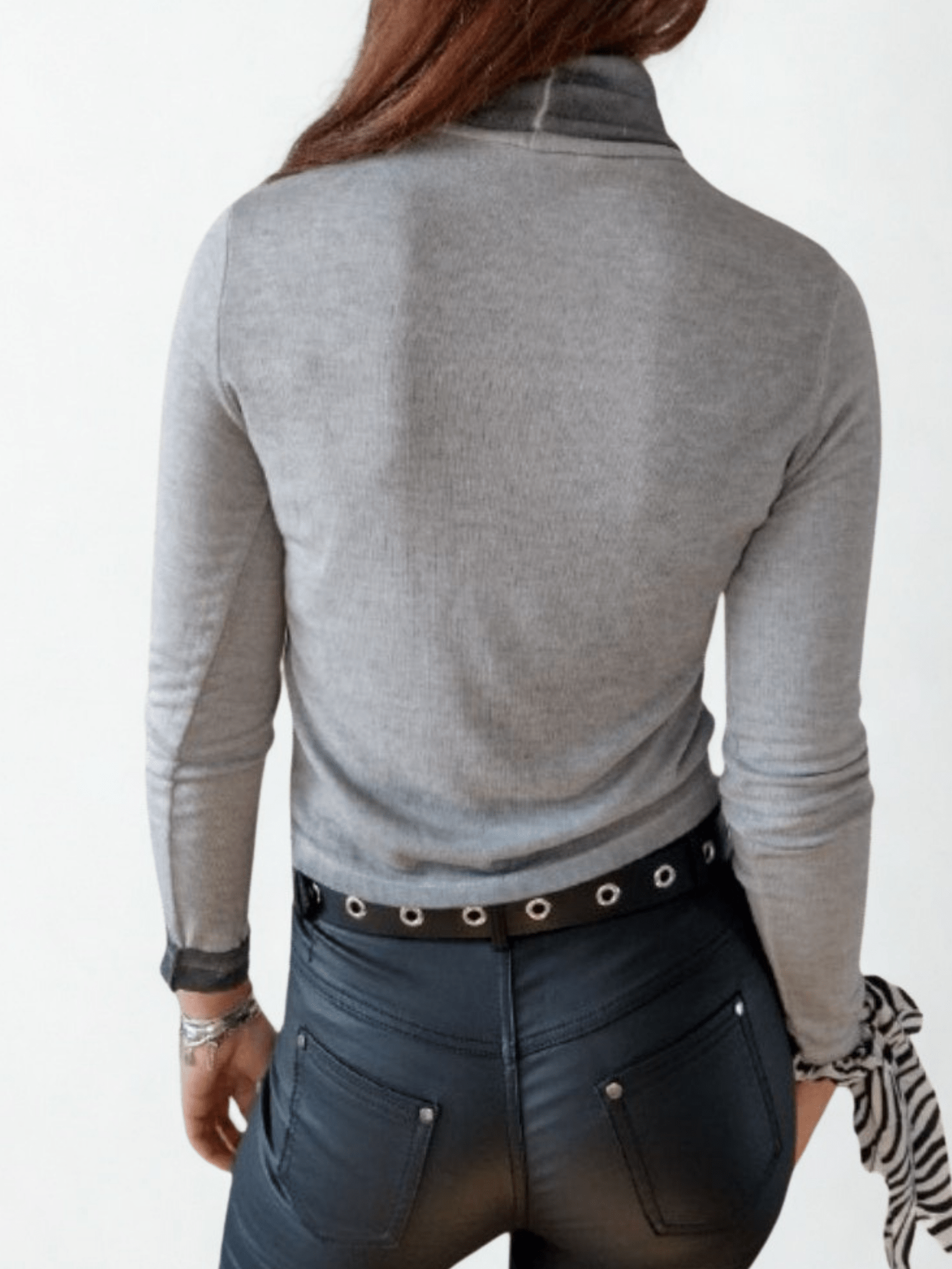 Polera Beatle Italiano corto degrade, color celeste