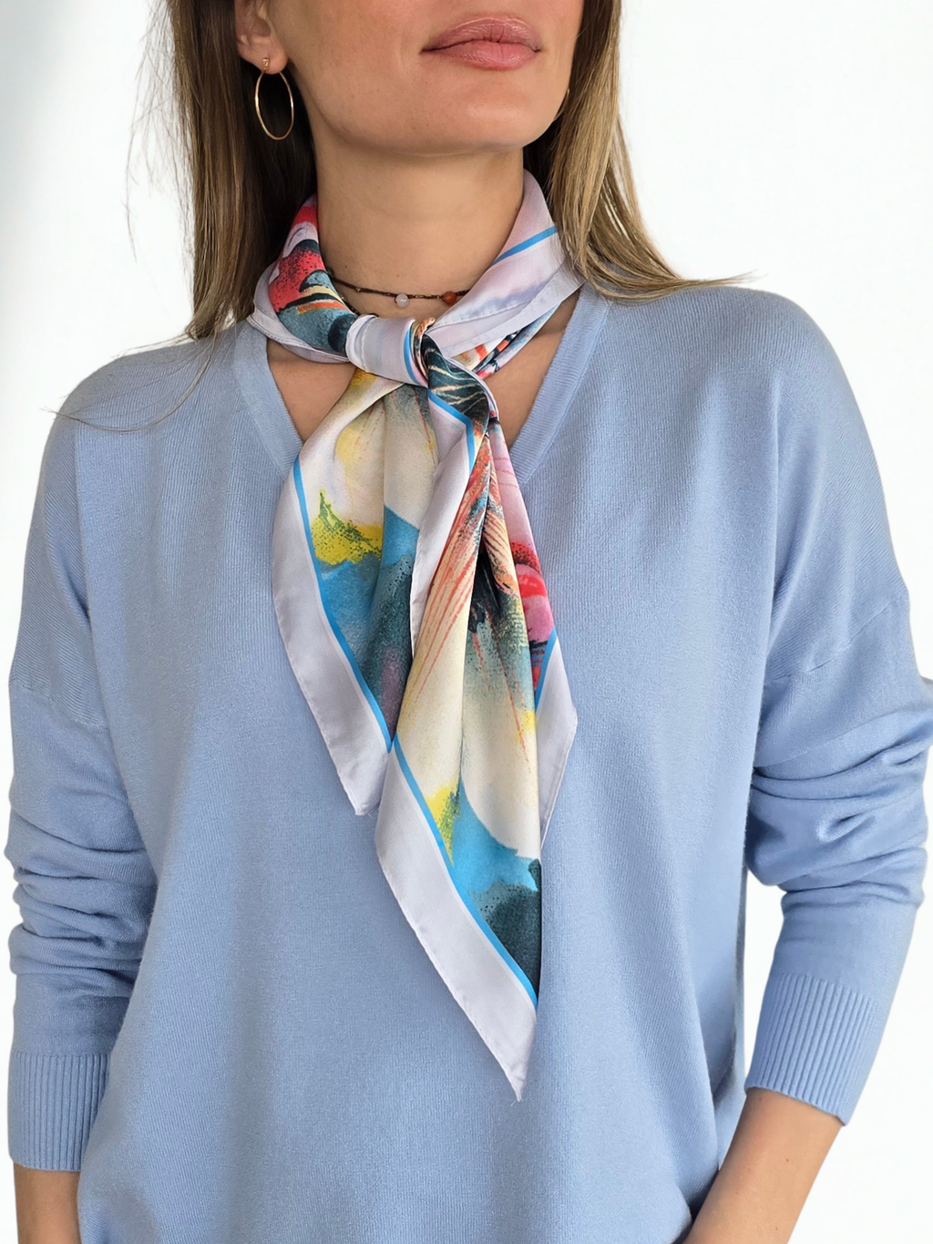 Pañuelo Estampado, Acuarelado