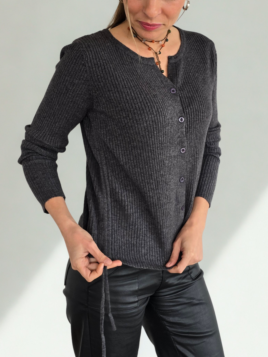 Chaleco Tiritas, color Gris