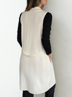 Chaqueta Sin Mangas, color Blanco Invierno
