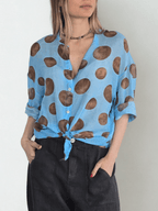 Blusa Italiana Lunares, fondo Jacinto