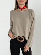 Sweater Italiano Básico, color Arena