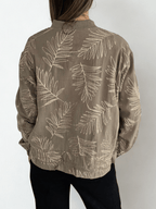 Chaqueta Bomber Bordada, color Verde