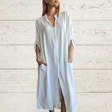 Cargar imagen en el visor de la galería, Vestido abotonado, color Blanco
