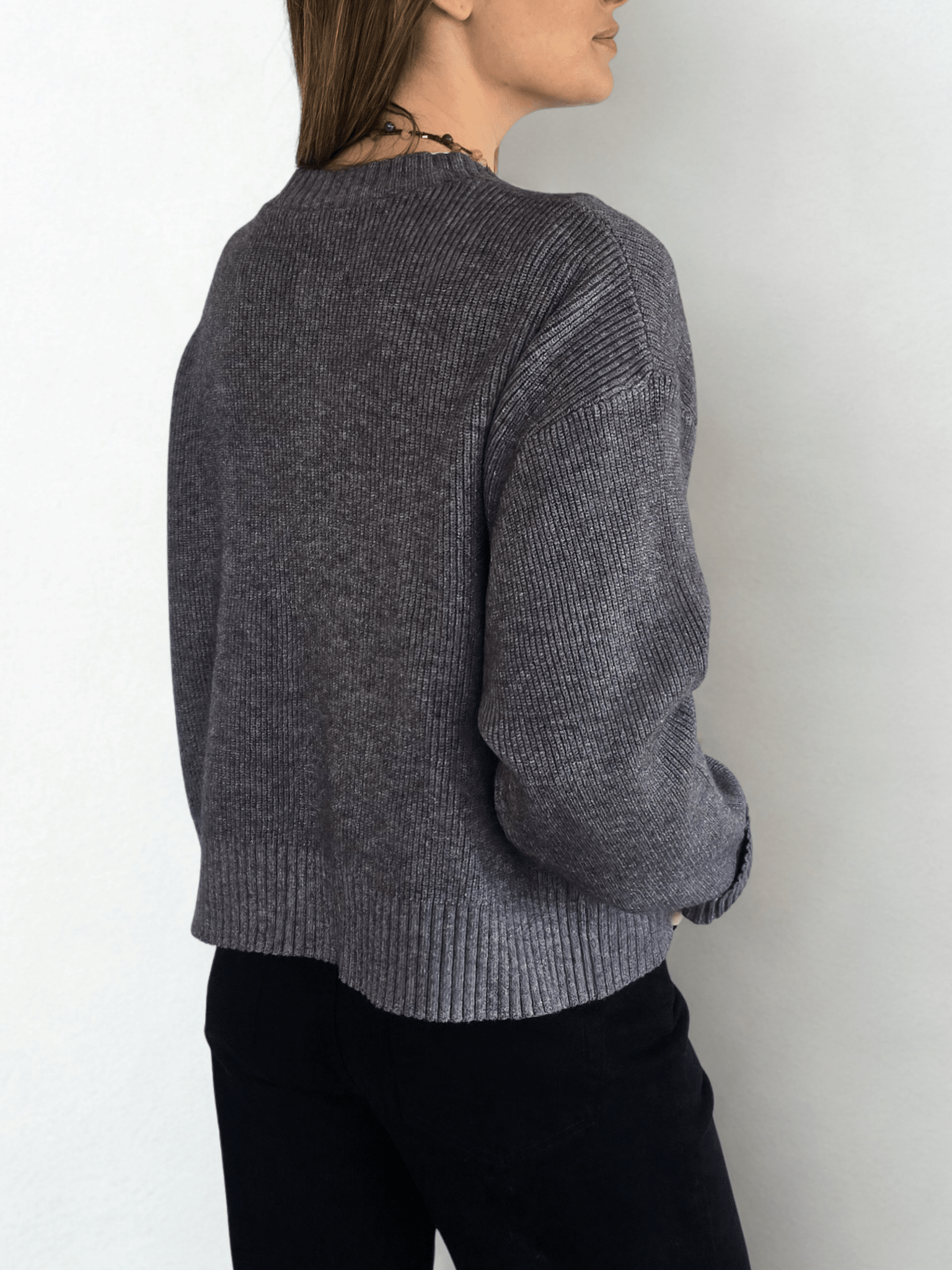 Chaleco Botones Dorados, color Gris