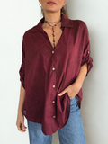 Blusa Italiana Estampada, fondo Burdeo