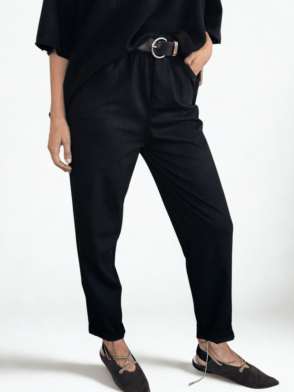Pantalón Jogger Jeans, color Negro