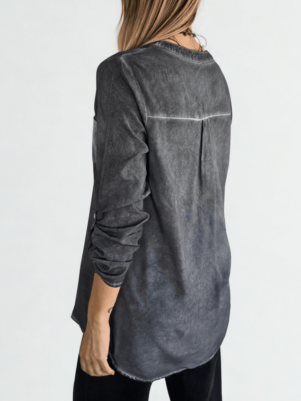 Blusa Teñida, color Gris