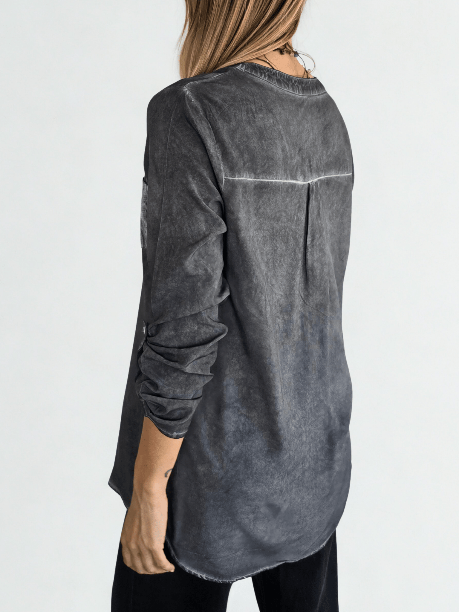Blusa Teñida, color Gris