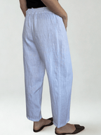 Pantalón Italiano 100% Lino, color Blanco