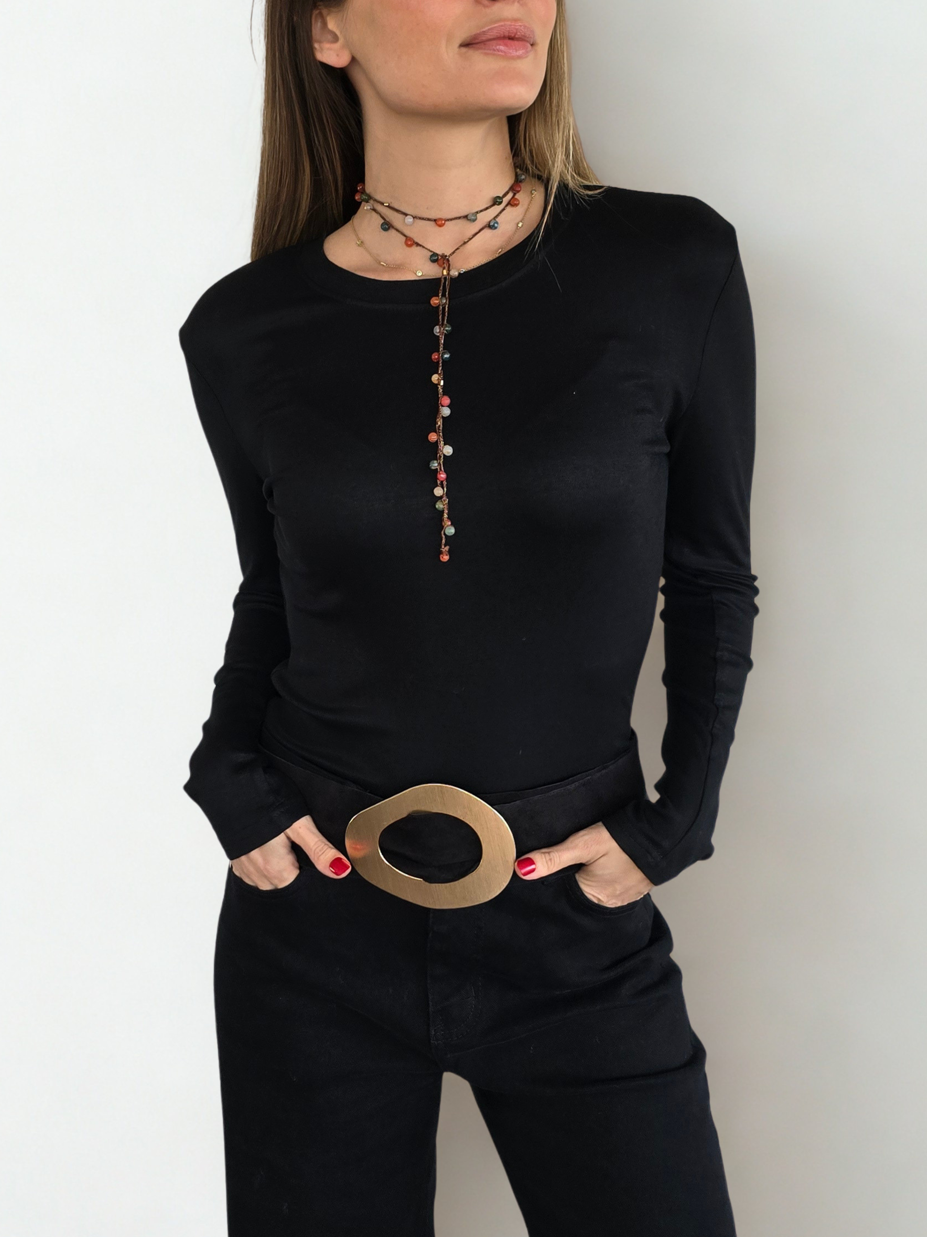 Polera Básica, color Negro