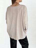 Polera Italiana Estampada, fondo Beige