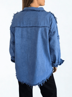Chaqueta Bordada, color Azul