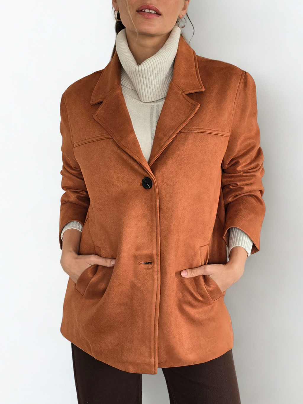 Chaqueta Blazer, color Terracota