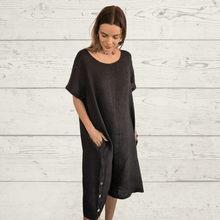 Cargar imagen en el visor de la galería, Vestido Italiano Liguria, color Chocolate
