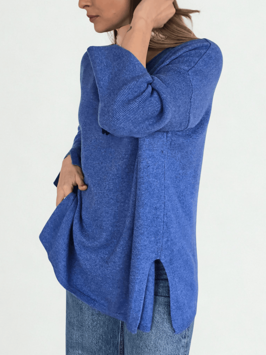 Sweater Italiano Puño Abierto, color Jacinto