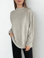 Sweater con Botones a los lados, color Beige