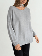 Sweater Italiano Básico, color Gris
