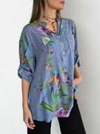 Blusa Italiana Estampada, fondo Jacinto