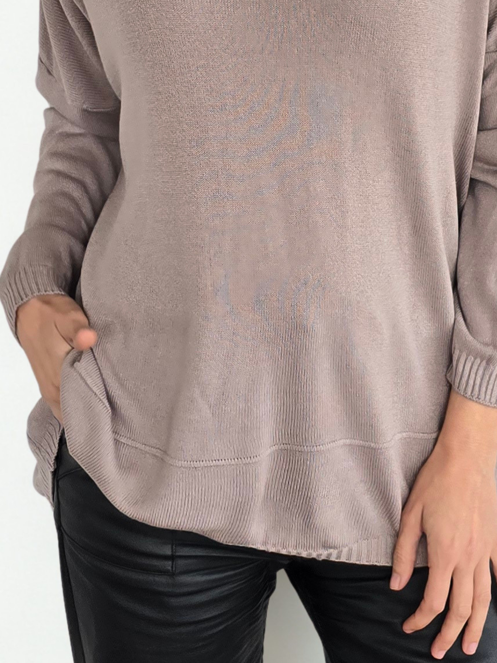 Sweater Italiano Ancho, color Taupe