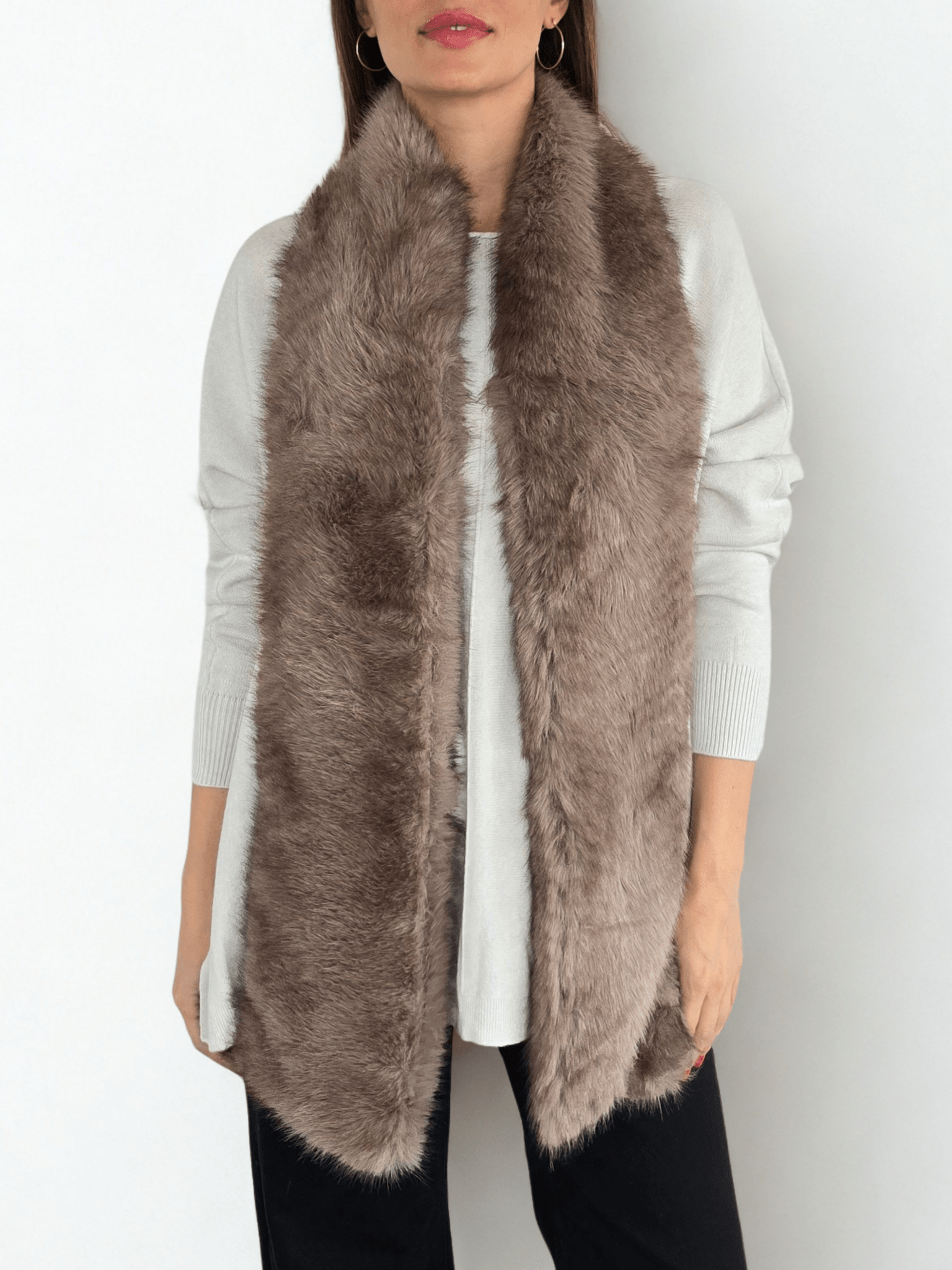 Bufanda Piel, color Taupe
