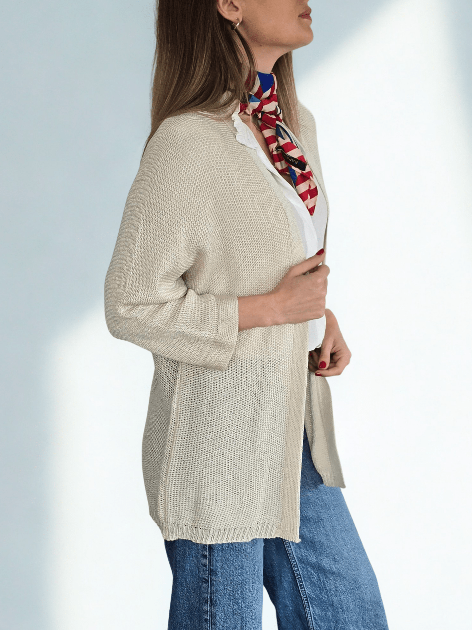 Chaleco Italiano , color Beige
