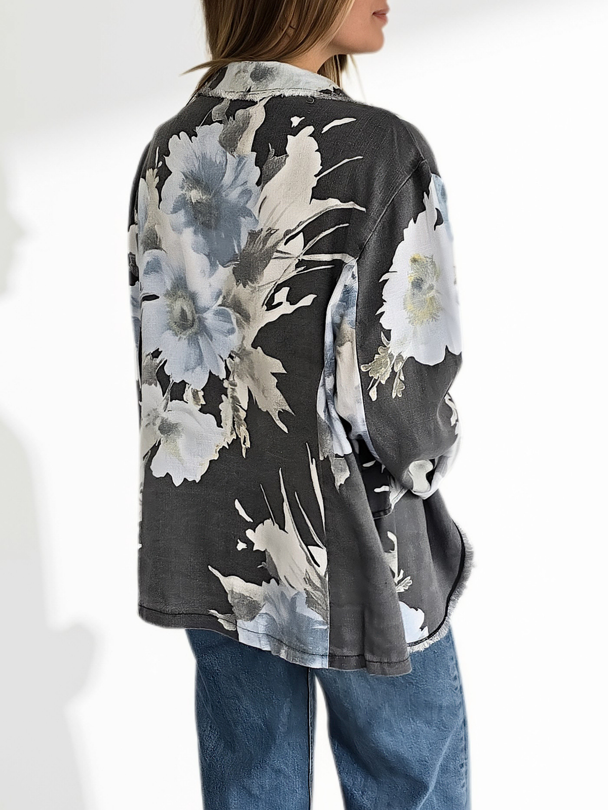 Chaqueta Estampada, fondo Gris