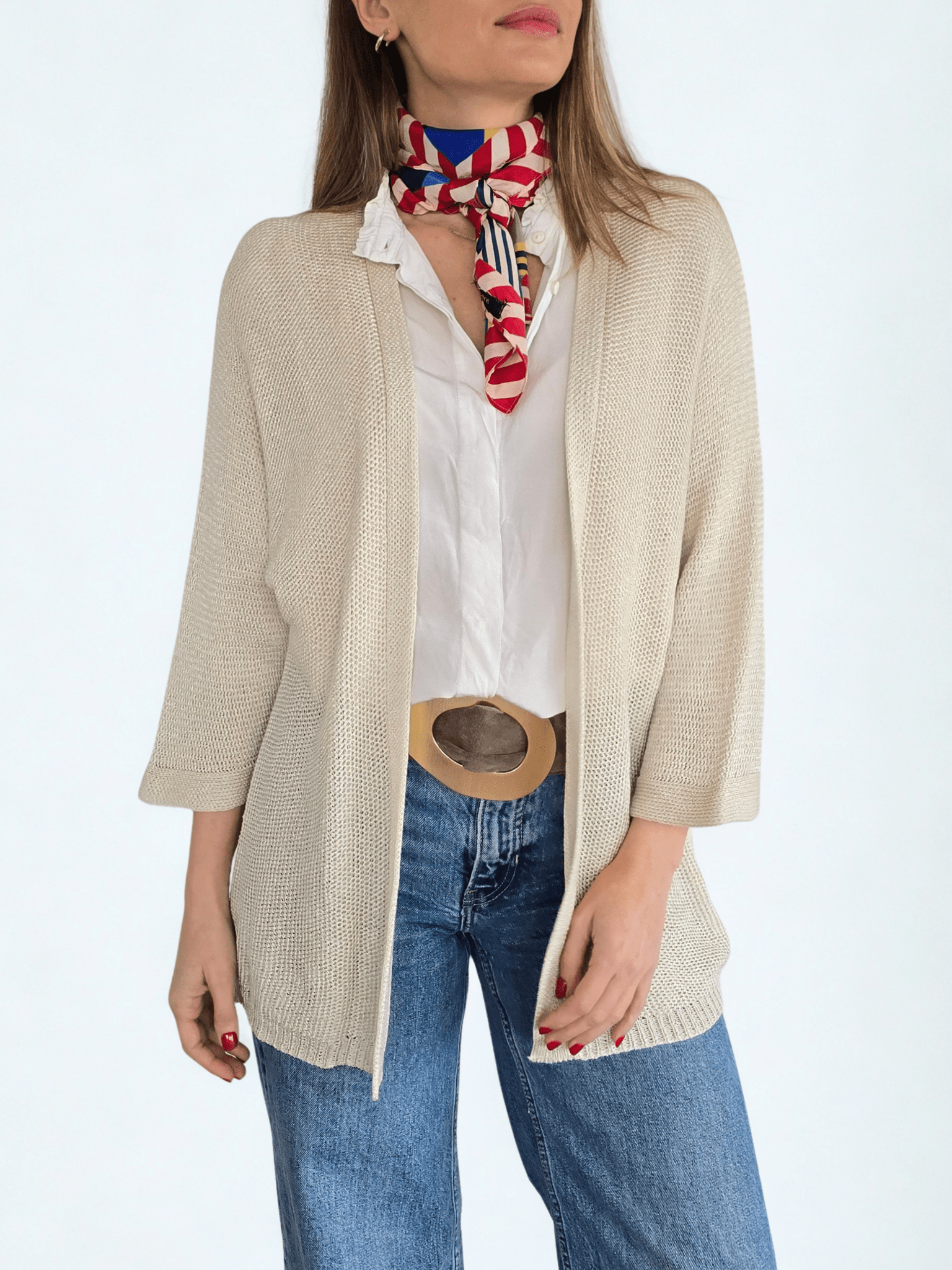 Chaleco Italiano , color Beige