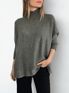 Sweater Italiano manga 3/4, color verde