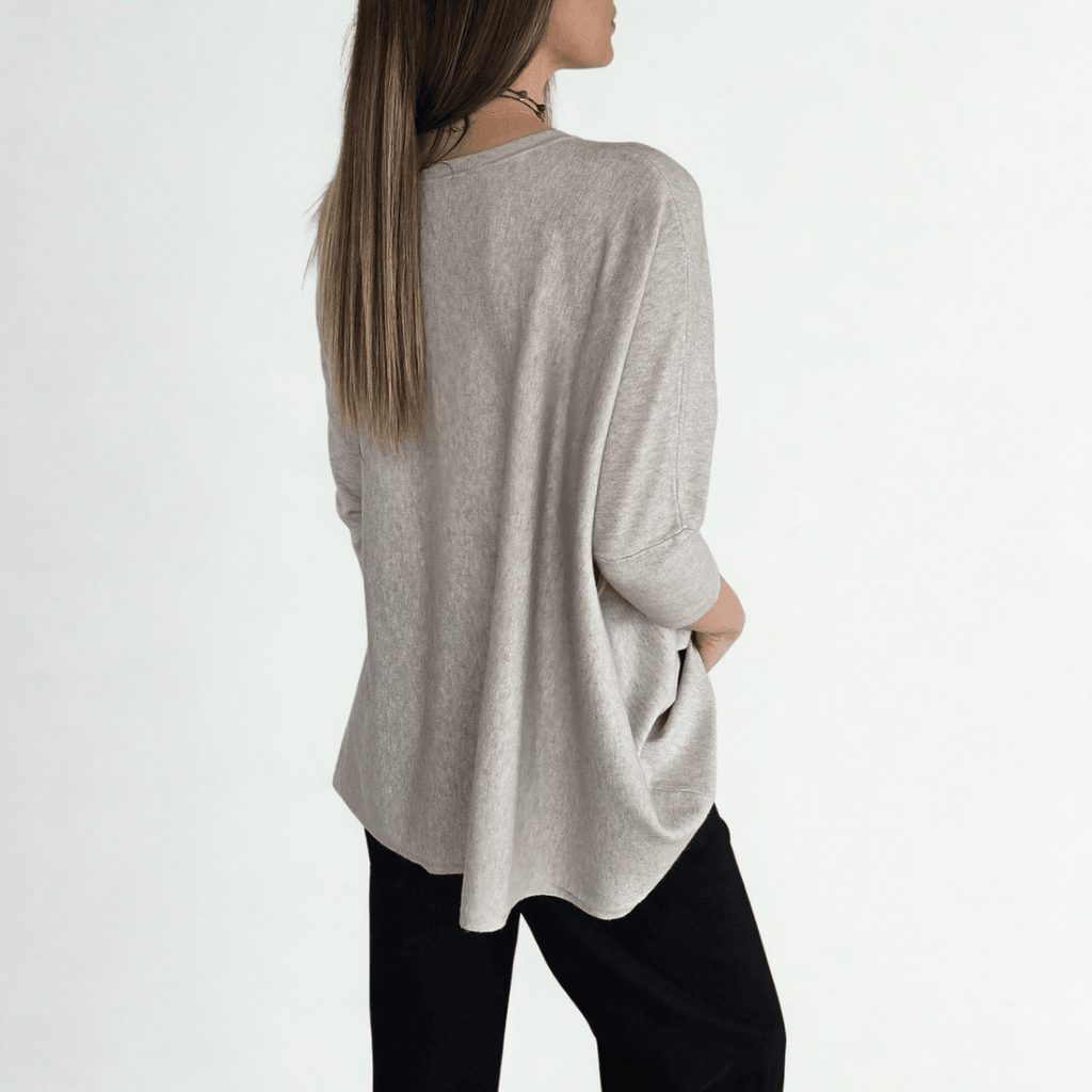 Sweater Ancho, color Beige