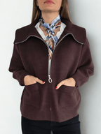 Chaqueta Dos Bolsillos, color Chocolate