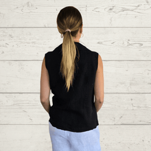 Cargar imagen en el visor de la galería, Chaqueta Blazer 1005 Lino Italiano, color Negro
