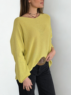 Sweater Italiano Básico, color Pistacho