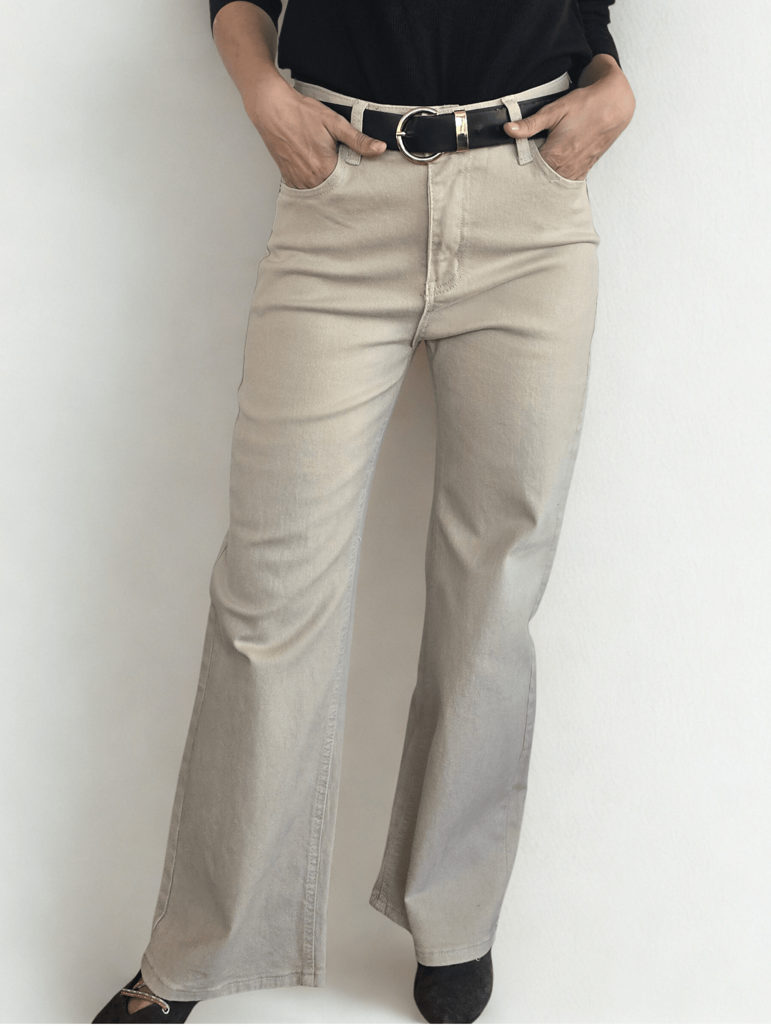Pantalón de Gabardina, color Beige