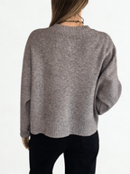 Chaleco Botones Dorados, color Taupe