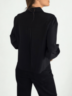 Blusa Básica Corta, color Negro