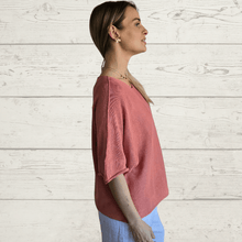 Cargar imagen en el visor de la galería, Sweater Italiano básico, color Terracota claro

