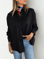 Blusa básica, color Negro