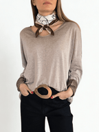 Sweater Italiano Delgado, color Taupe