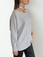 Sweater Murciélago, color Gris