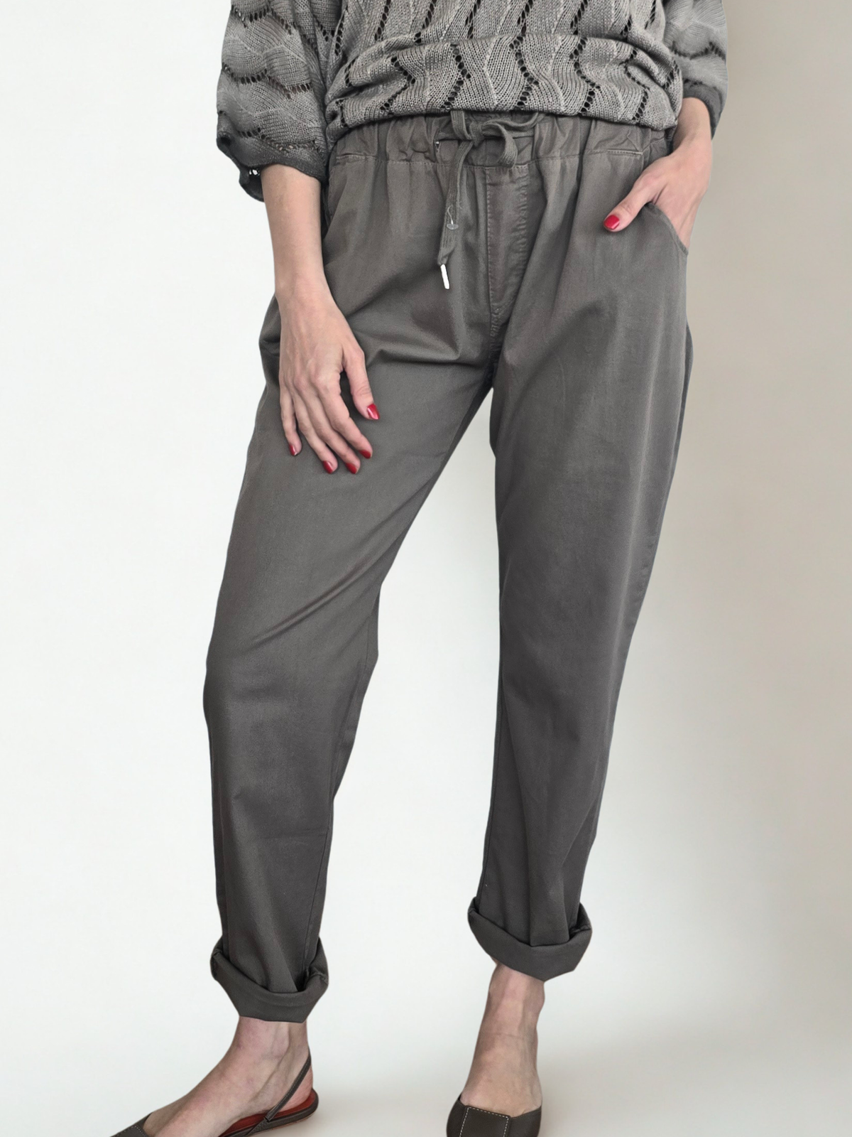 Pantalón Jogger Italiano, color Gris