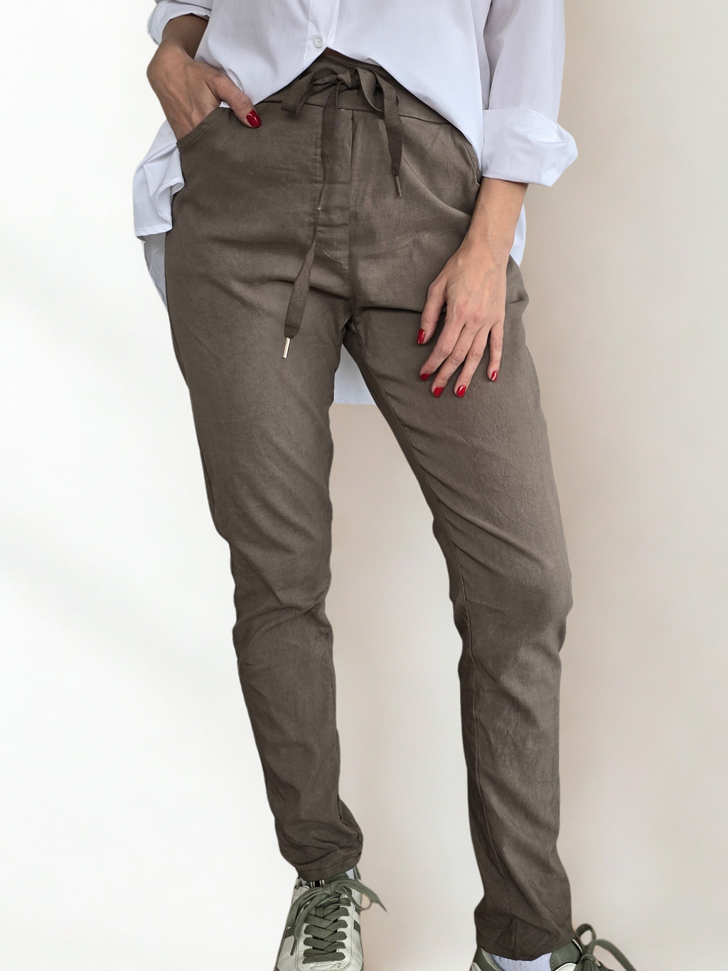 Pantalón Jooger Italiano, color Taupe