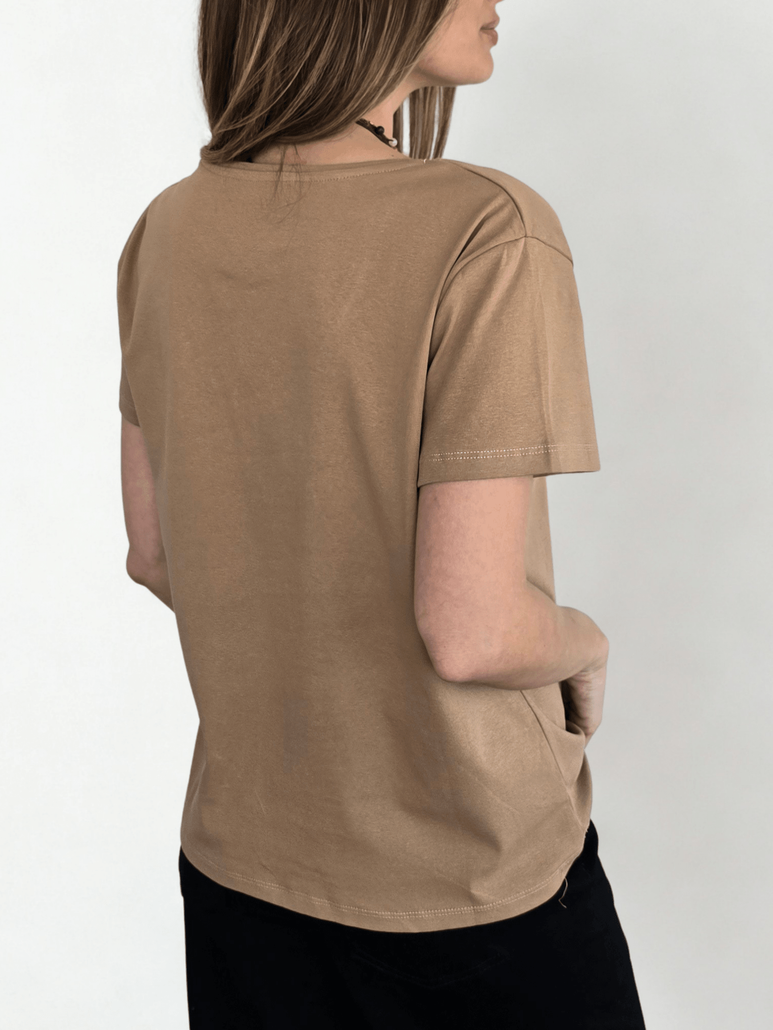 Polera Básica, color Camel