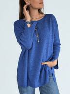 Sweater Italiano Puño Abierto, color Jacinto