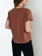 Polera Básica, color Terracota