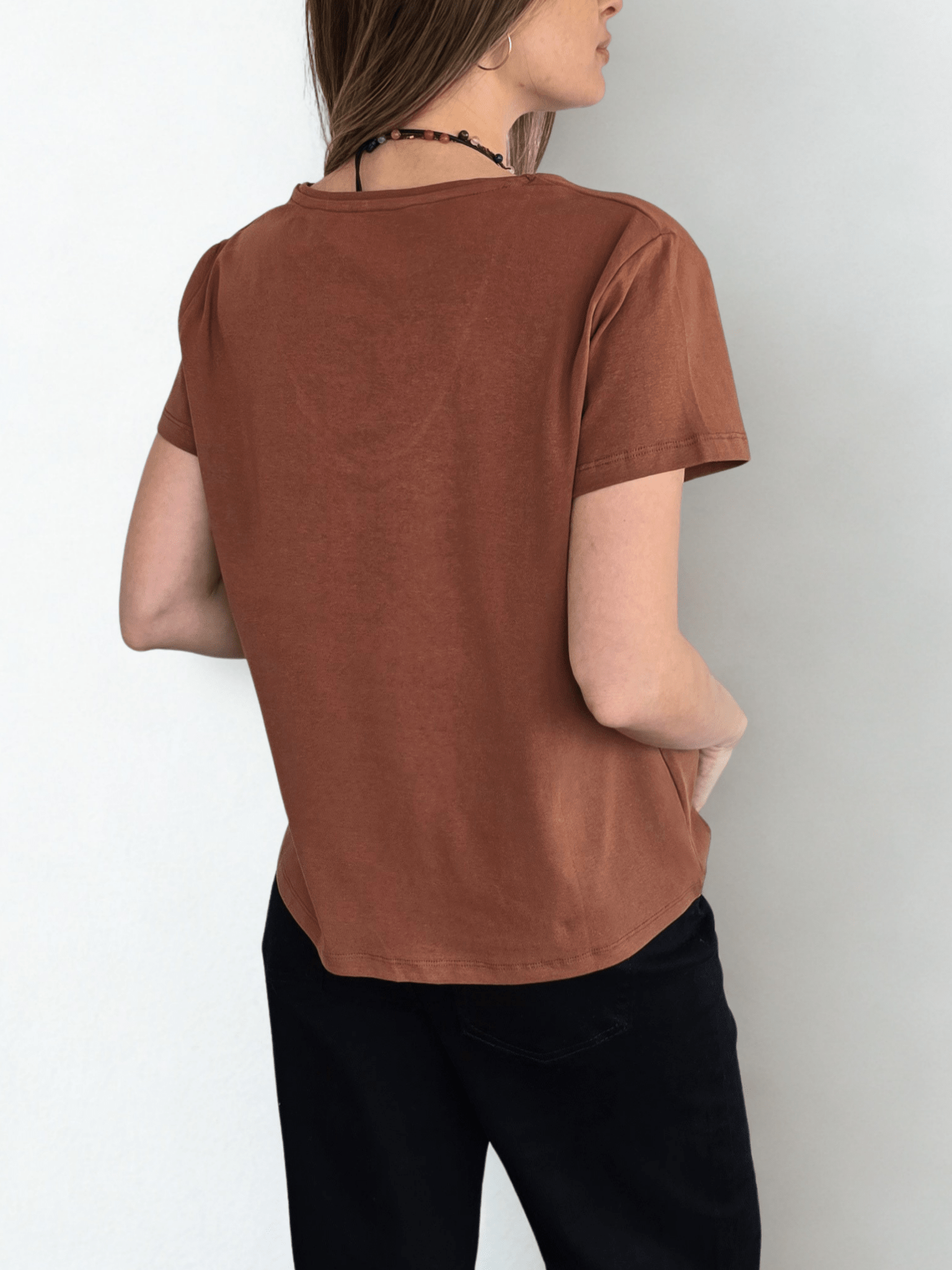 Polera Básica, color Terracota